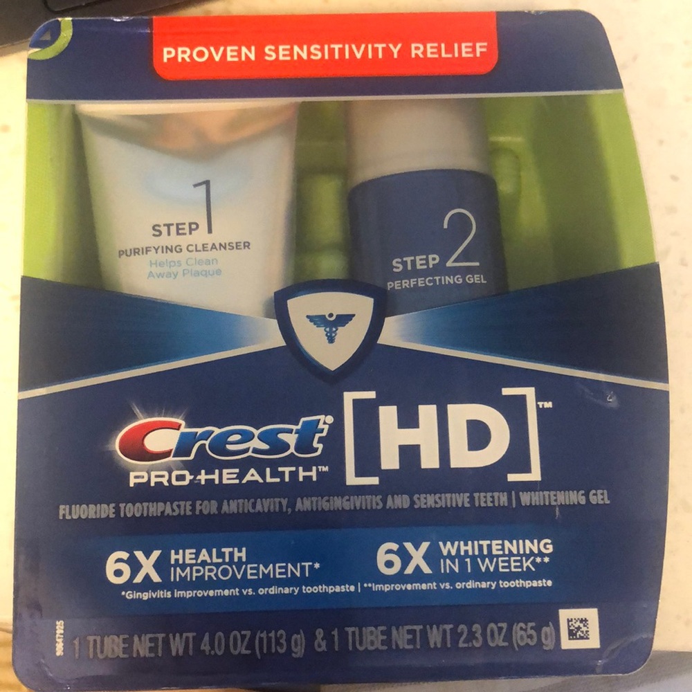 Crest purifying cleanser and perfecting gel